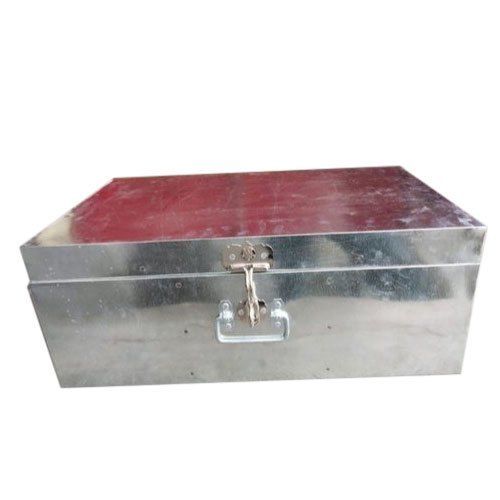 Silver Home Use Rectangular Galvanized Storage Trunk