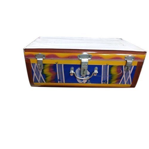 Multicolor Triple Lock Galvanized Iron Trunk