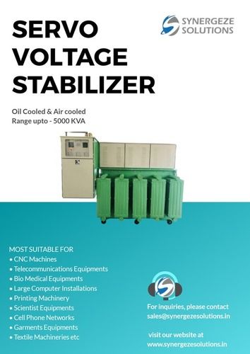 Upto 5000 kVA Industrial Purpose Servo Voltage Stabilizer