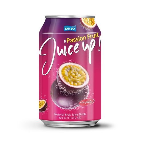 330ml Canned Passion Fruit Juice Drink with Pulp