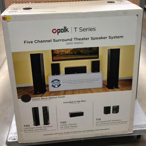 polk t series 5 channel surround theater speaker system