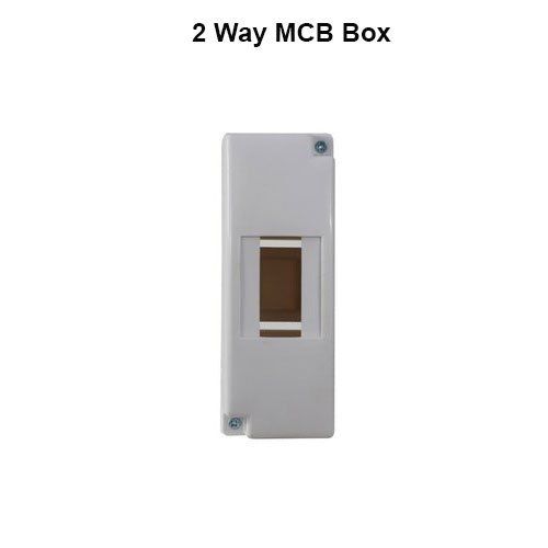 White 2 Way Mcb Box