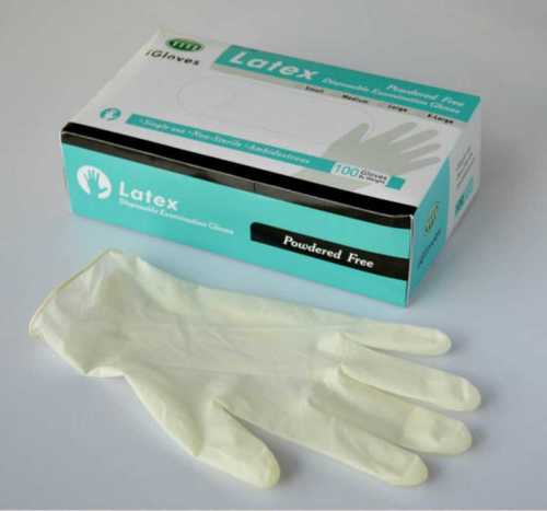 White Non Woven Disposable Latex Gloves