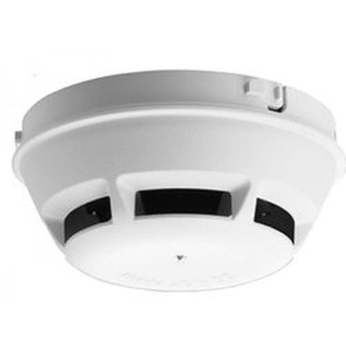 Siemens Photoelectric Smoke Detector - Plastic, 0.317 Lbs, White | 16VDC-30VDC, 0-49°C Operating Temp, 0-95% Humidity, Ideal for Office Buildings and Shopping Malls