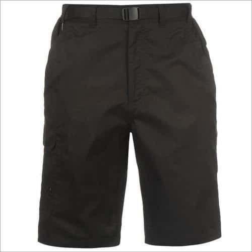 Black Colored Men Cotton Shorts Gender: Male