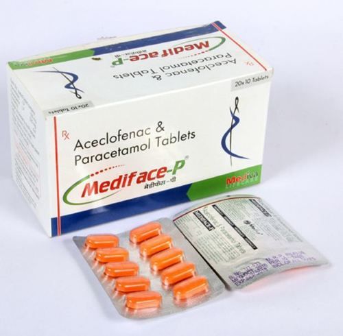 Mediface P Aceclofenac And Paracetamol Tablets