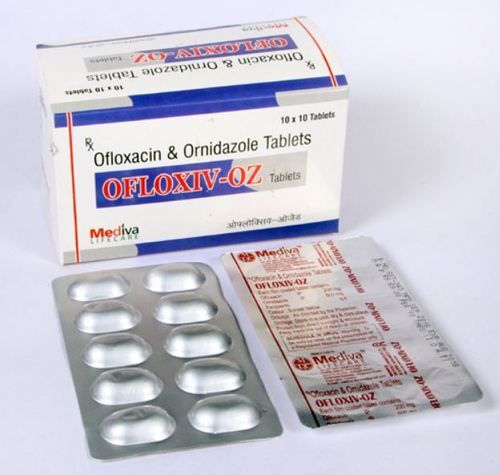 Ofloxiv OZ Ofloxacin And Ornidazole Tablets