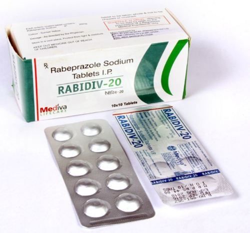 Rabidiv 20 Rabeprazole Sodium Tablets General Medicines