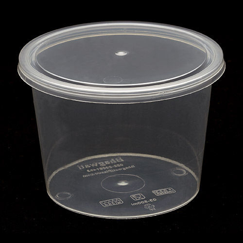 Transparent Plastic Container (500 ml)