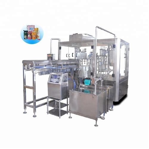 Automatic Spout Pouch Filling and Capping Machine