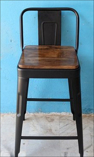 Bar Chair With Wooden Top