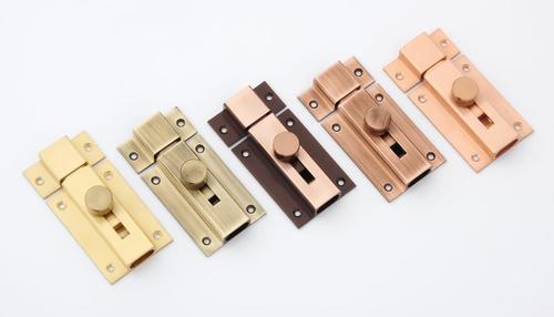 Aluminum Tower Bolt - Color: Various