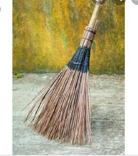 Brown Bamboo Stick Broom Size: 0-2Ft