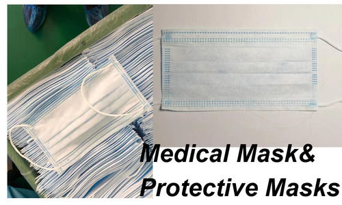 Disposable Plain 3 Ply Medical Face Mask