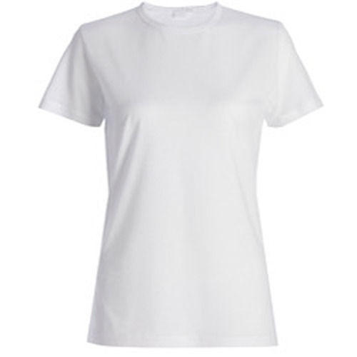 Ladies White Round Neck T-shirts