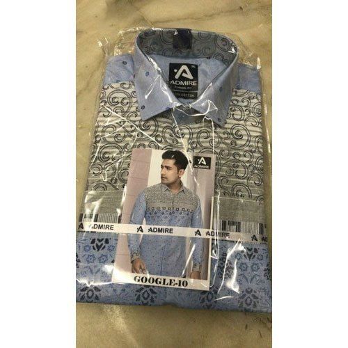 Red Mens Printed Fashion Shirt