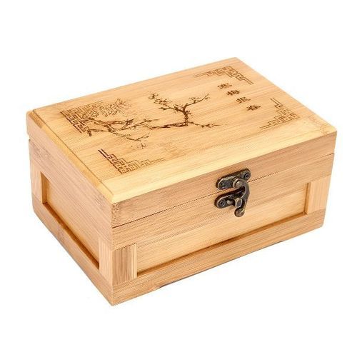 Rectangular Bamboo Jewelry Box