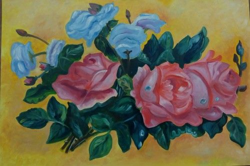 Flower Oil Color Painting