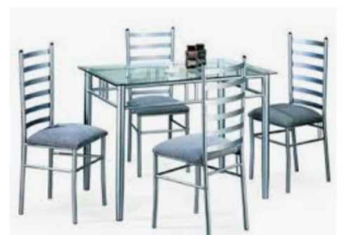 Machine Made Stainless Steel Dining Table Sets