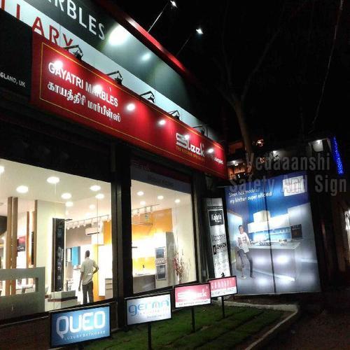 Acrylic LED Advertising Boards By Vedaaanshi Safety & Sign 