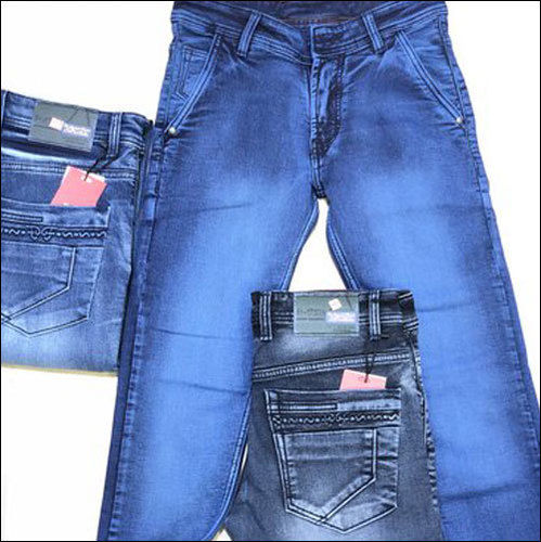 Blue Mens Dummy Wash Jeans