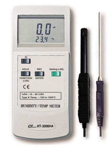 White Handheld Digital Humidity Temperature Meter