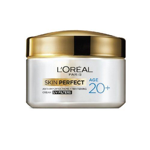 उपयोग करने के लिए सुरक्षित L'Oreal Paris Skin Perfect 20+ एंटी-इम्परफेक्शन+व्हाइटनिंग क्रीम