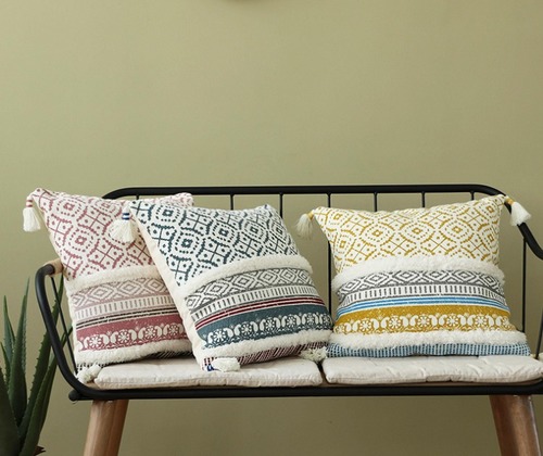 Cotton Knitted Vintage Cushion Cover