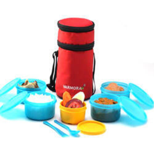 Available In Various Color Varmora 4 Container Lunch Bags