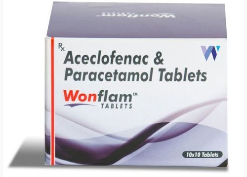 Wonflam Aceclofenac And Paracetamol Tablets