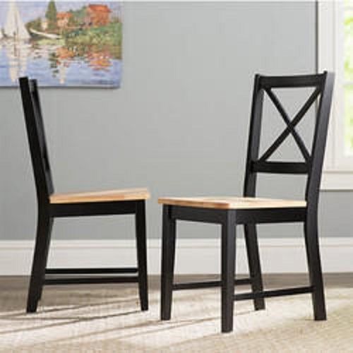 Neptune Enterprises Black Armless Wooden Chair