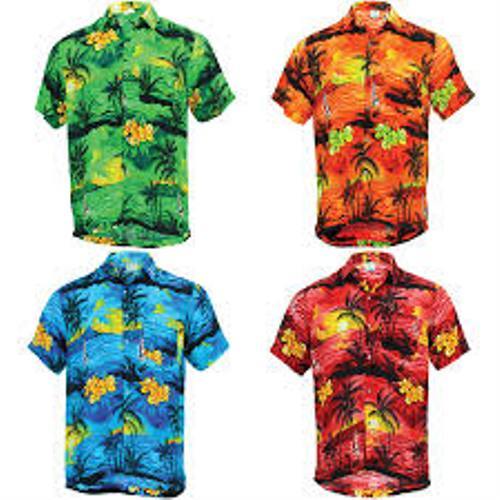 Half Sleeves Summer Hawaiian Casual Aloha Shirts Gender: Unisex