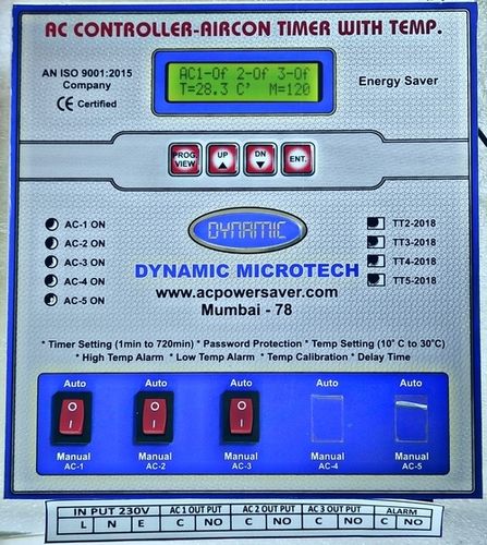 3 Air Conditioner Controller Frequency (Mhz): 50/60 Hertz (Hz)