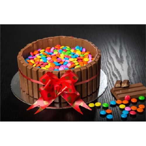 Kit Kat Gems Cake