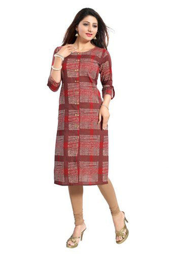 Ladies Casual Wear Straight Cotton Kurti