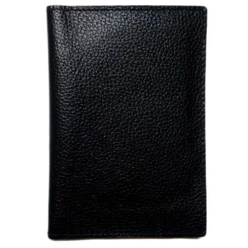 Black Leather Passport Cover Gender: Men