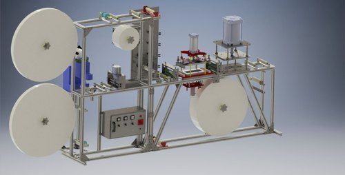 Heavy Duty Sanitary Pad Making Machine with Production capacity Per Min 30 to 35 Pieces