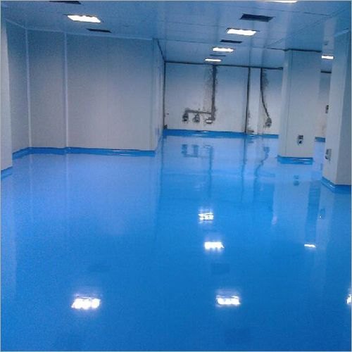 Blue Color Epoxy Flooring Application: Industrial