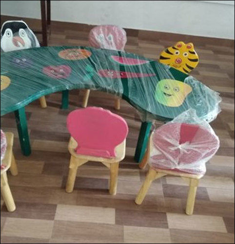Kids Circular Table And Chair Set