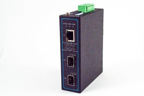 Metal Ip30 Protection Ef24-2 Industrial Media Converter Dimension(L*W*H): 32Mm X 90Mm X 110Mm Millimeter (Mm)