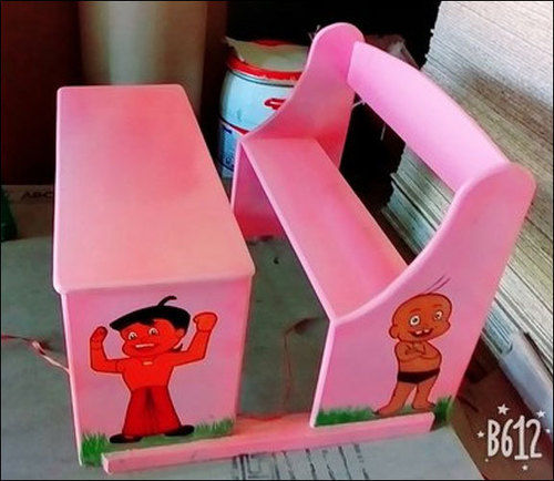 Pink Polished Jointed School Desk Set