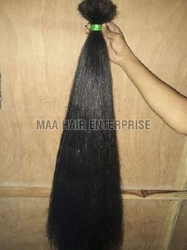 Shiny Black Human Hair Used By: Women