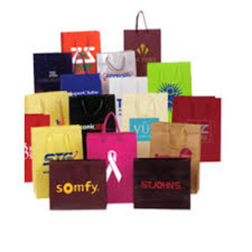 Available In Many Different Colors Biodegradable Printed Paper Bag