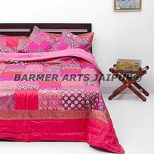 Brocade Patchwork Bed Cover