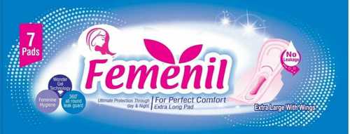 Femenil Sanitary Pads 7 Pc 280Mmxl Absorbency: 100 Milliliter (Ml)