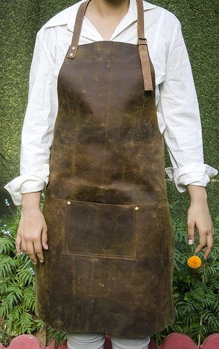 Leather Tool Apron With Pockets