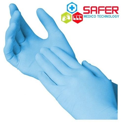 Blue Nitrile Gloves For Medical Use