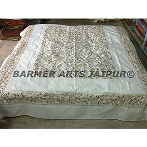 Silk Woolen Embroidery Bed Cover