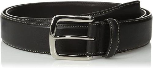 Multicolor Mens Black Colored Leather Belt