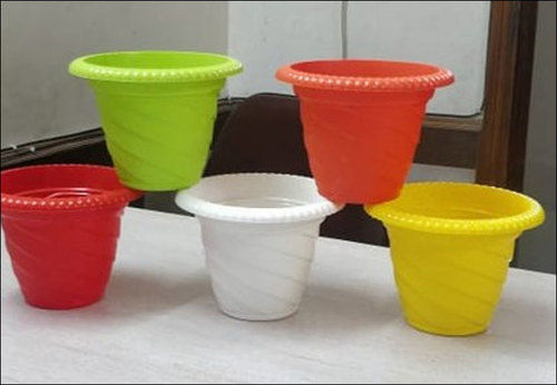 Plastic Spiral Planters Pot